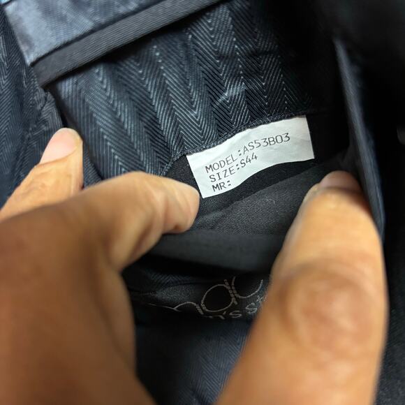 Alfani Suit Wool Blazer Jacket 44s and Pants Size 36 2-Piece Preppy Office Work - Picture 8 of 16